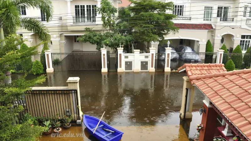 Mơ thấy mưa lũ làm ướt nhà