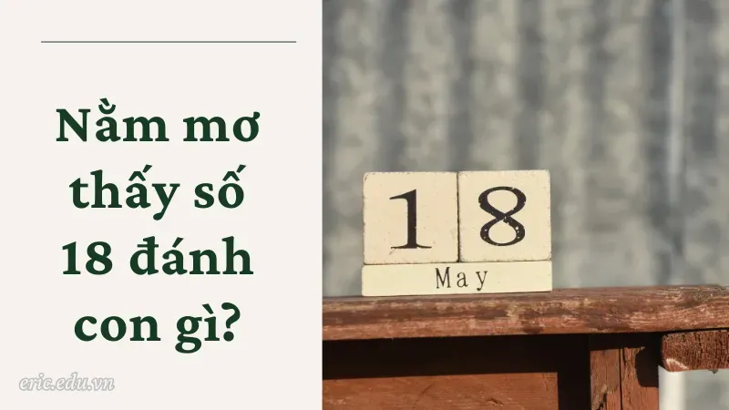 Nằm mơ thấy số 18 đánh con gì?