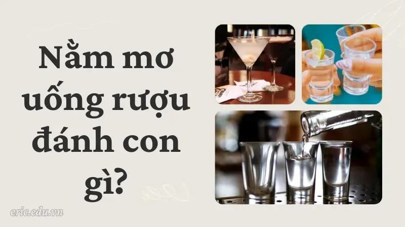 Nằm mơ uống rượu đánh con gì?
