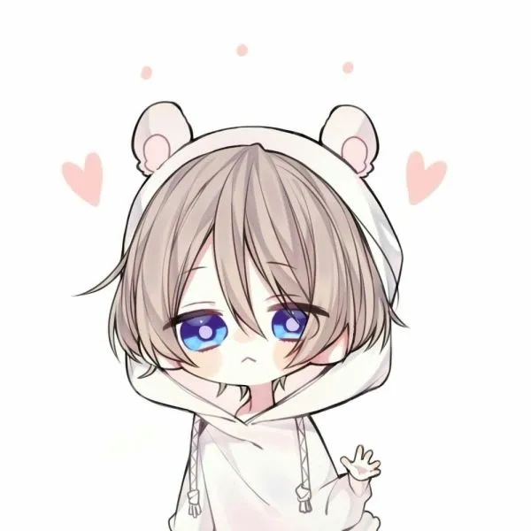 Chibi avatar đôi khủng long dễ thương với nét vẽ độc đáo
