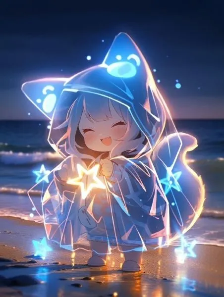 Avatar cute mèo chibi mập tạo nên hình ảnh ngộ nghĩnh và đáng yêu