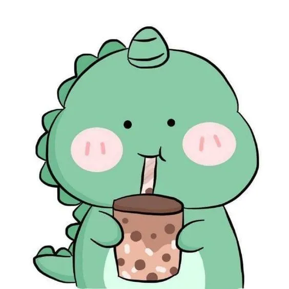Nền khủng long cute tạo cảm giác vui vẻ và ngọt ngào cho không gian