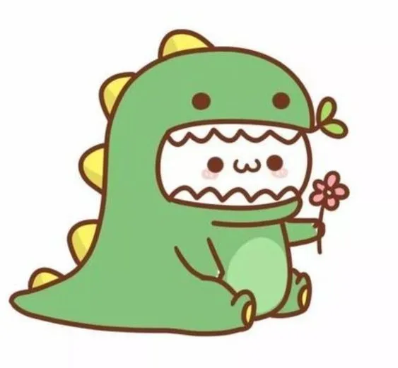 Cute avatar đôi khủng long mang lại hình ảnh đáng yêu và tươi sáng