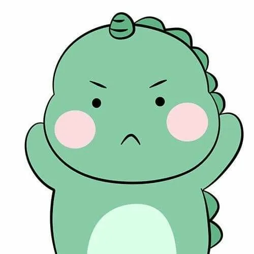 Ảnh đại diện khủng long cute tạo hình ảnh ngộ nghĩnh và dễ thương