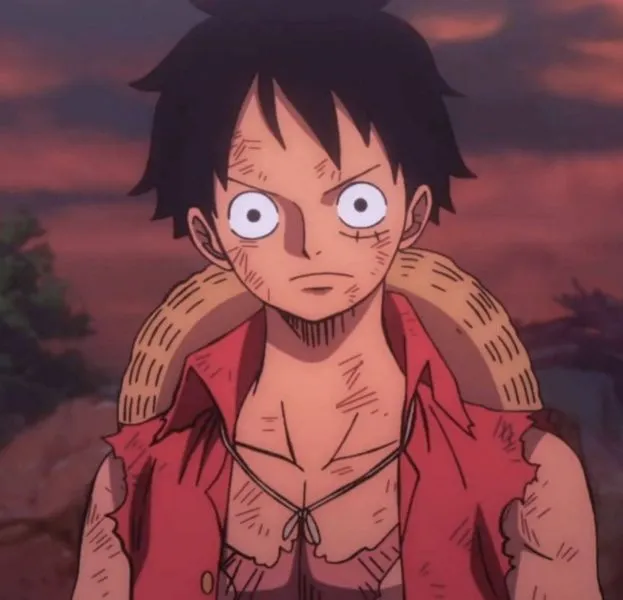 Ảnh Luffy ngầu Nika thể hiện sự dũng mãnh và quyết chiến của Luffy