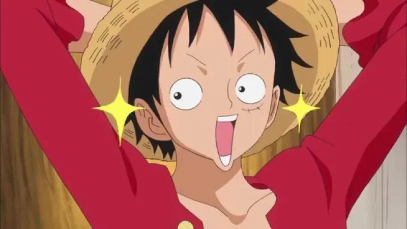 Ảnh Luffy thần mặt trời Nika với ánh sáng quyền năng tỏa sáng