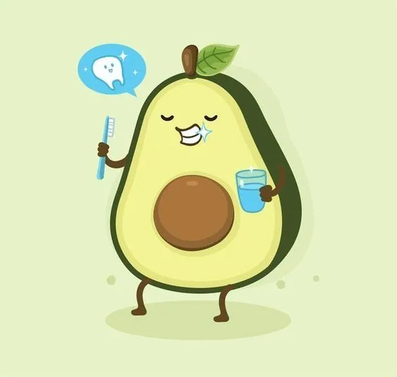 Bơ cute hình nền tạo không gian dễ thương và đầy sắc màu