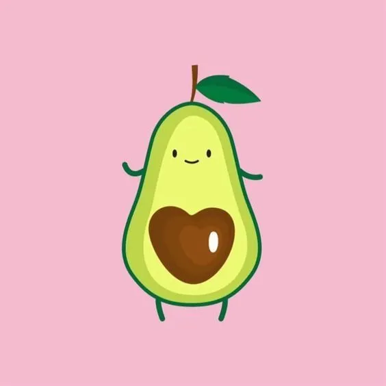Hình nền cute bơ mang lại cảm giác tươi mới và dễ mến