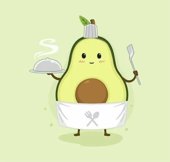 Hình nền quả bơ cute tạo nên vẻ đẹp tự nhiên và dễ thương