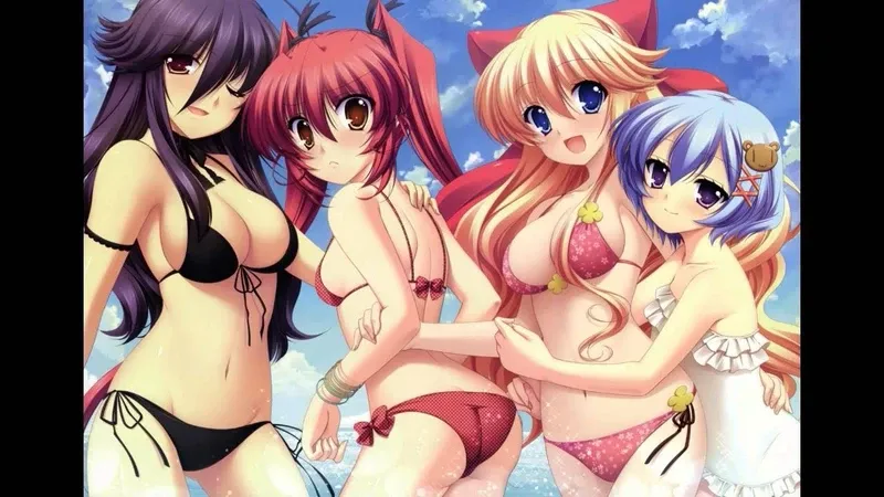 Con gái cute anime với biểu cảm đáng yêu và nét vẽ sinh động