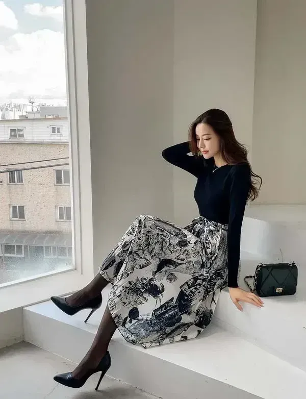 Gái công sở xinh thu hút với sự duyên dáng và thanh thoát