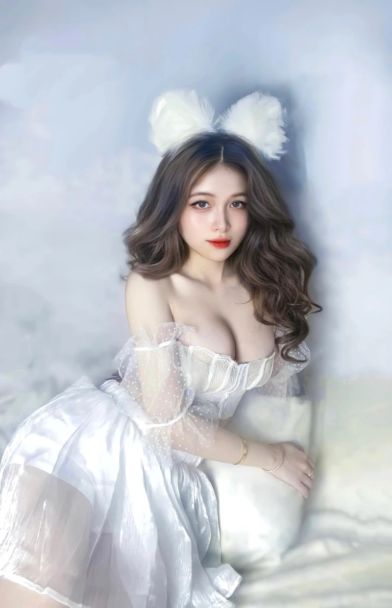 Ảnh gái xinh chụp sau lưng với góc chụp tinh tế và cuốn hút