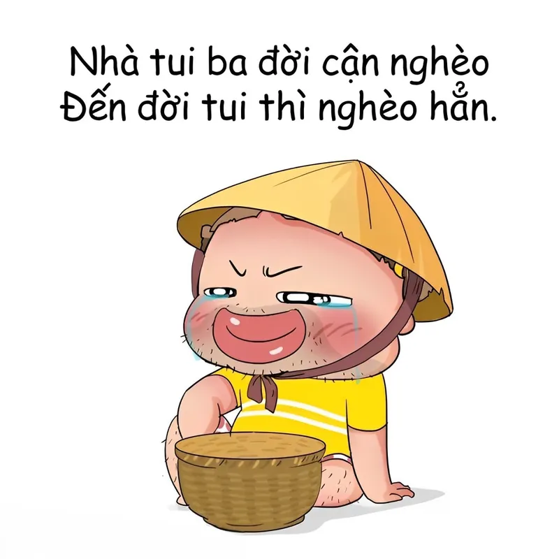 Meme túi hết tiền nói lên thực tế không còn tiền trong tay, ai cũng từng trải qua một lần