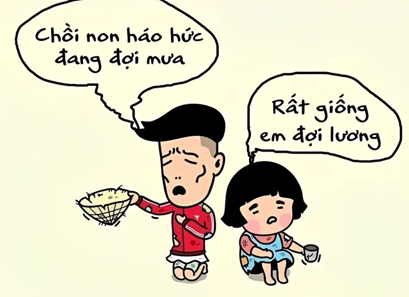 Cảnh tượng ví hết tiền và những cảm xúc khó tả được thể hiện trong meme ảnh ví hết tiền.