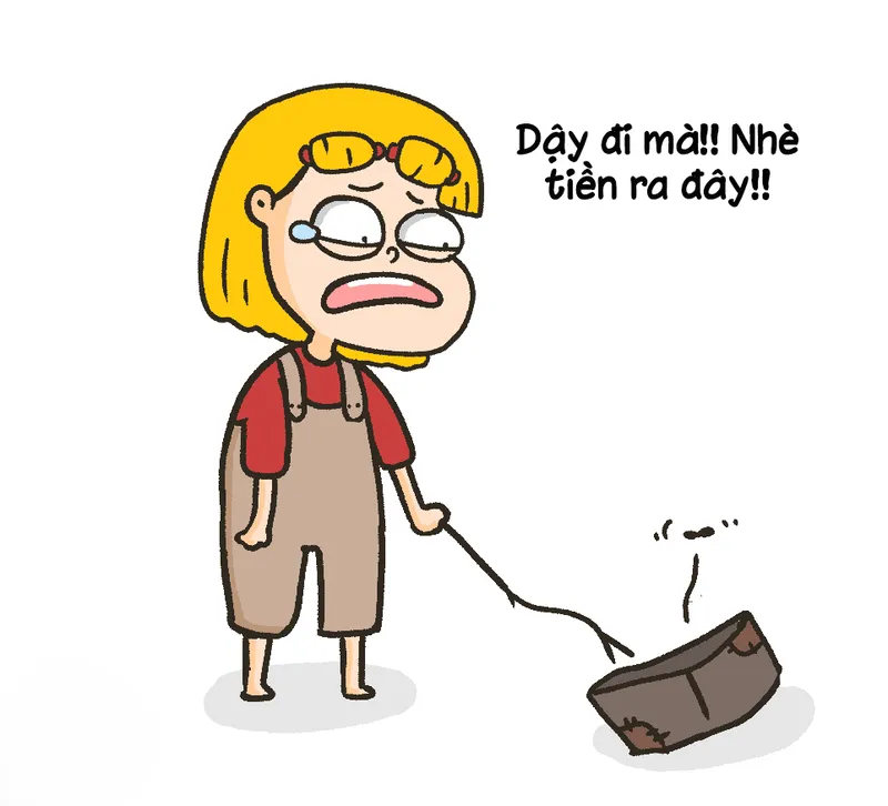 Khi mọi thứ đều 'trắng tay', ảnh hết tiền meme giúp bạn chia sẻ cảm xúc thật dễ dàng.
