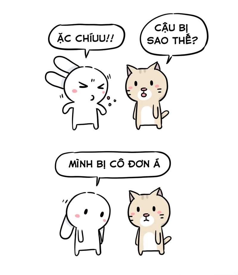 Meme ảnh thỏ bảy màu gây sốt với những biểu cảm ngộ nghĩnh và đáng yêu, dễ dàng thu hút mọi ánh nhìn.