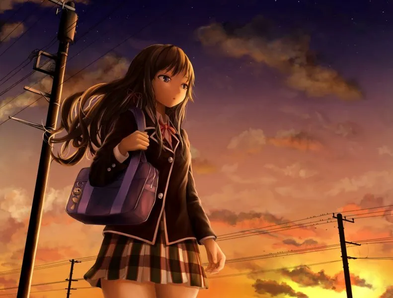 Avatar cô đơn nữ anime, khắc họa nỗi buồn trong ánh mắt