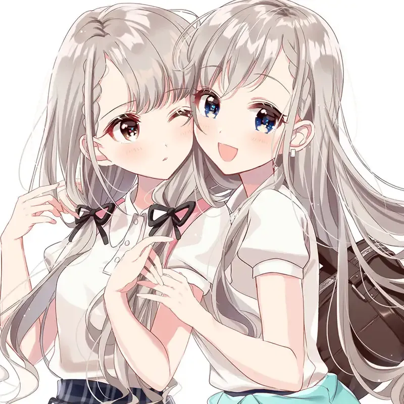 Hình anime bạn thân cute giúp thể hiện tình bạn đáng yêu của bạn