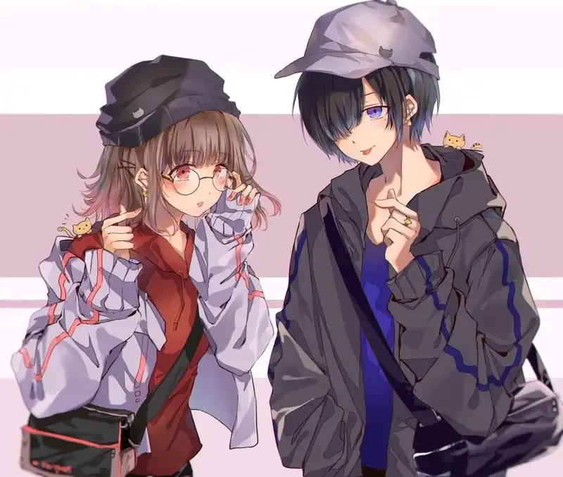 Hình anime cute đôi giúp làm nổi bật mối quan hệ của bạn.