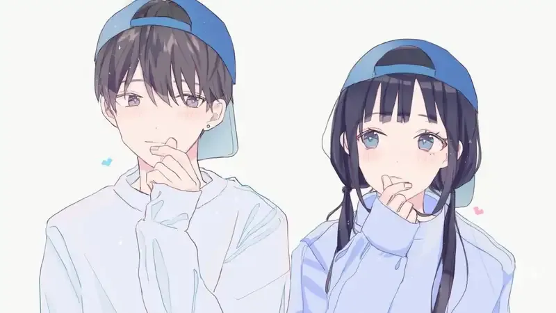 Anime cute đôi – avatar đáng yêu dành riêng cho các cặp đôi.
