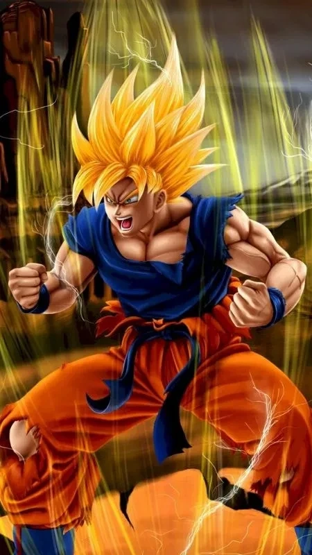 Hình nền 3D Goku tạo nên trải nghiệm sống động và chân thực