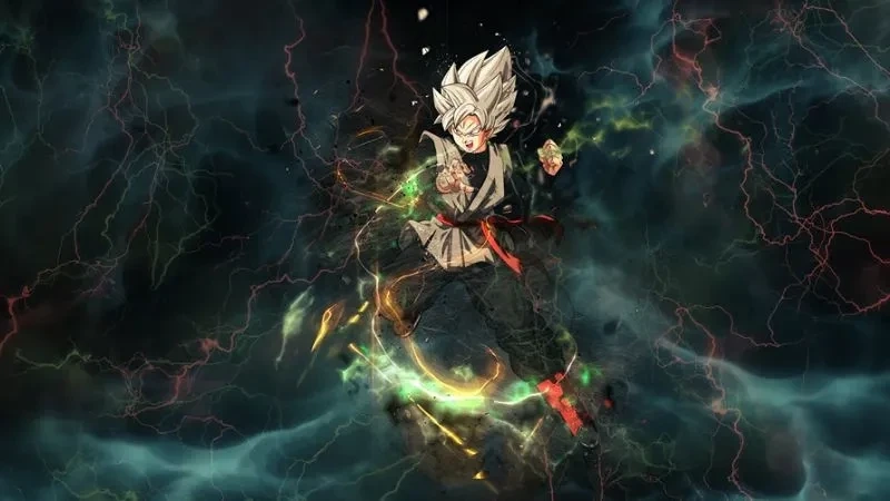 Hình nền máy tính Goku tạo không gian đầy cảm hứng và mạnh mẽ