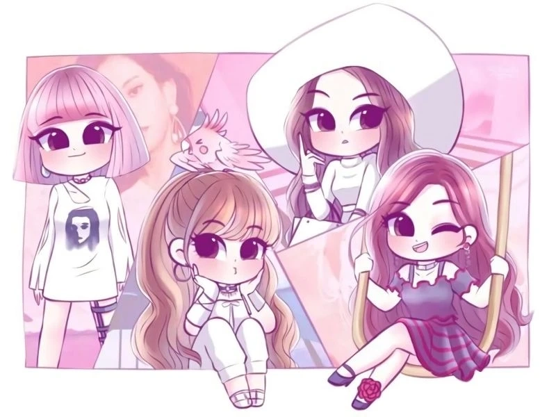 Hình nền Black Pink cute mang phong cách dễ thương và thu hút