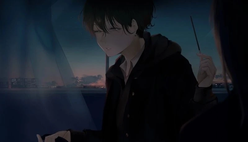 Avatar anime đen trắng mang đến sự huyền bí và ấn tượng