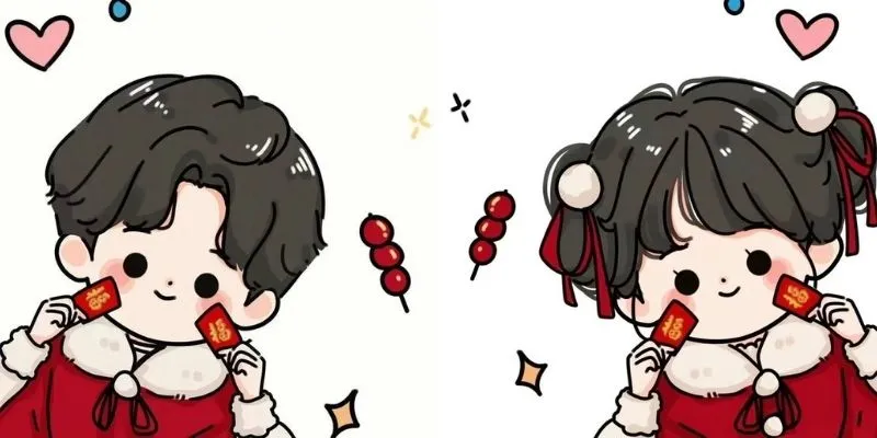 Biến hồ sơ của bạn và người ấy thêm phần đồng điệu với avatar cặp cute