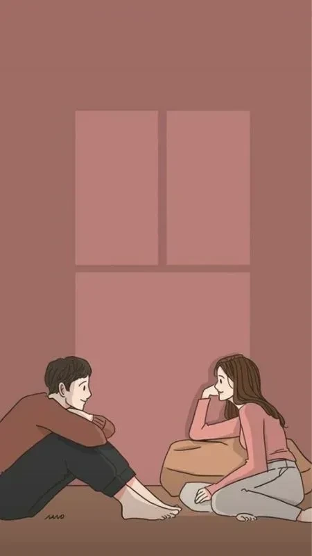 Hình ảnh cặp đôi yêu nhau buồn gợi lên những cảm xúc nhẹ nhàng lắng đọng