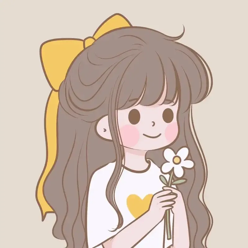 Avatar chibi nữ mang phong cách dễ thương, đầy mới mẻ