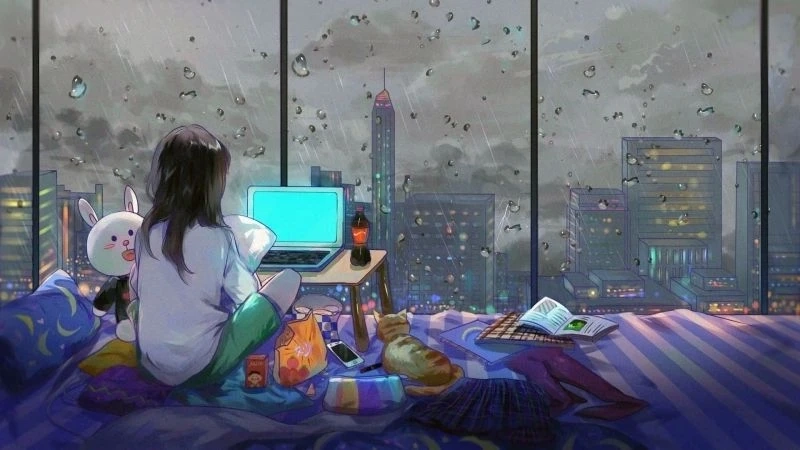 Ảnh chill làm hình nền điện thoại tạo điểm nhấn tĩnh lặng, dễ mến