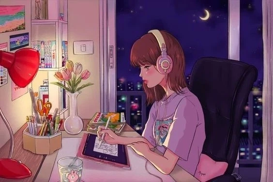 Hình nền chill hoa tạo không gian thư giãn, dễ chịu cho bạn