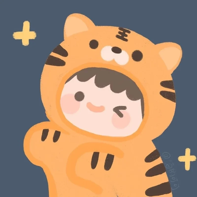 Hình ảnh con hổ 3D cute tạo ấn tượng với phong cách sống động