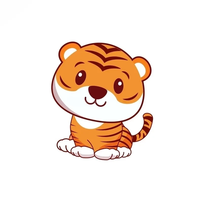 Hình nền con cọp cute thể hiện sự đáng yêu và sinh động trong thiết kế