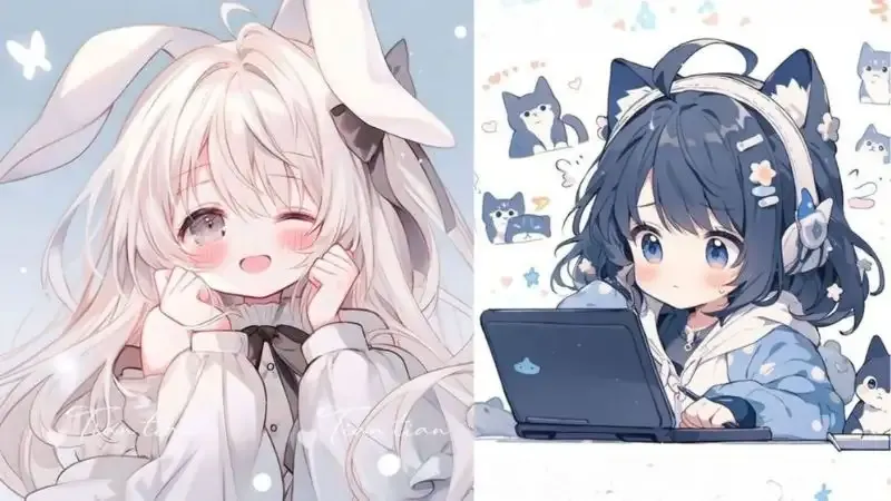 Hình ảnh avatar cute cho nữ tươi sáng, mang lại cảm giác hạnh phúc