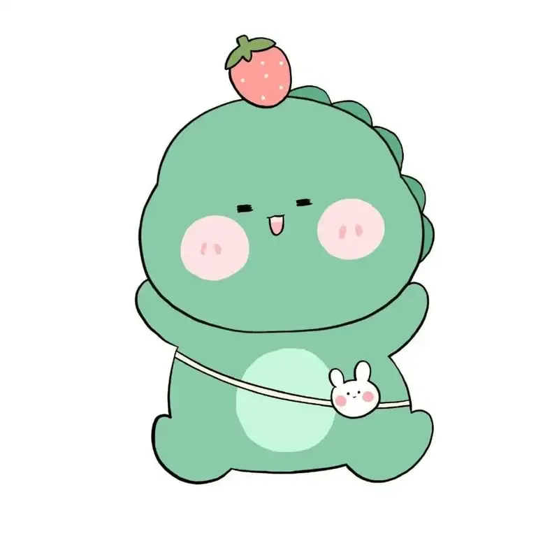 Hình avatar cute khủng long dễ thương, dành cho fan yêu động vật