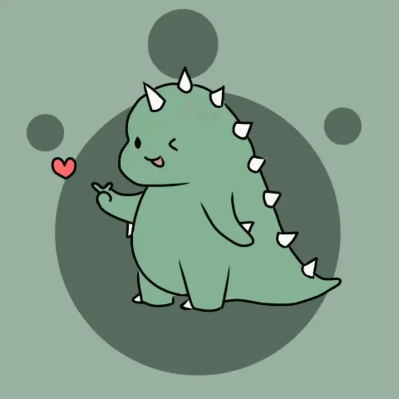 Avatar cute khủng long – làm nổi bật cá tính đáng yêu của bạn