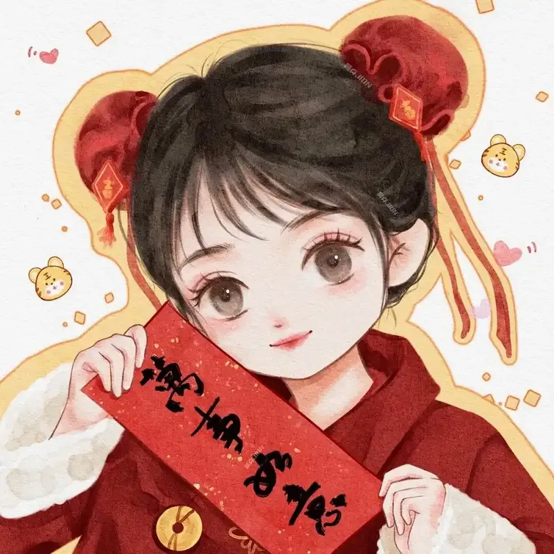 Tạo không khí Tết với avatar cute cực đáng yêu, phù hợp cho mọi dịp năm mới!