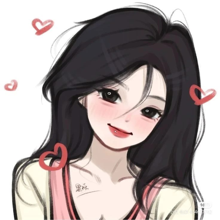 Avatar anime chibi nữ tạo điểm nhấn dễ thương và đáng yêu