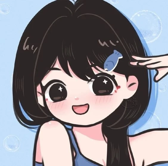Ảnh anime đôi nam nữ cute thể hiện tình cảm đáng yêu và lãng mạn