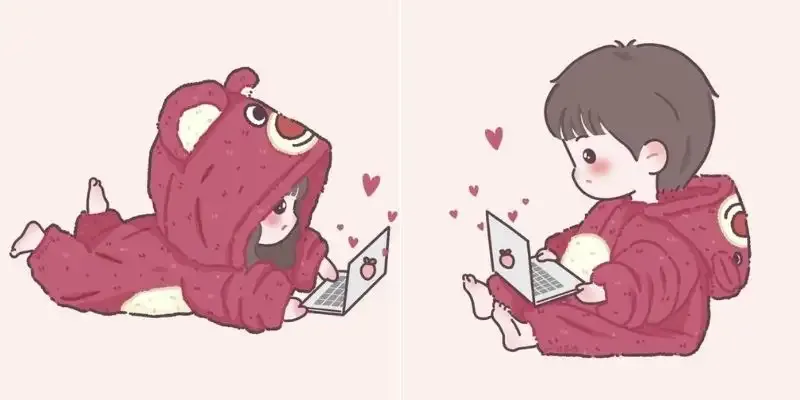Tỏa sáng với bộ avatar đôi nam nữ anime cực ngọt ngào