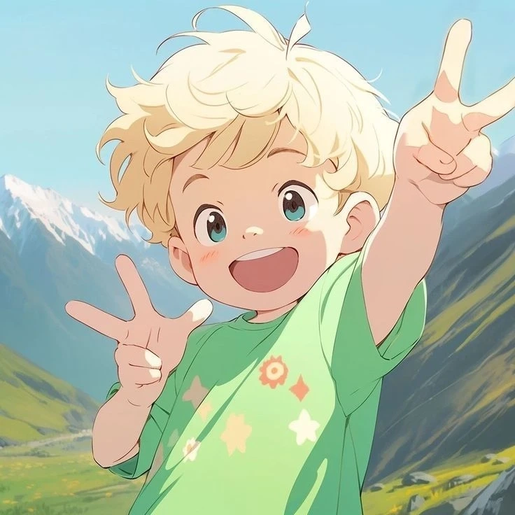Anime đôi cute thể hiện sự dễ thương và kết nối ngọt ngào