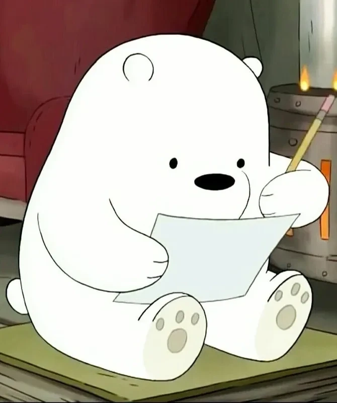 Ảnh chú gấu trắng cute dễ thương khiến bạn yêu thích