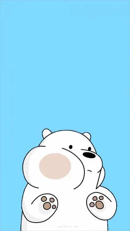 Hình nền we bare bears gấu trắng ngọt ngào và dễ thương