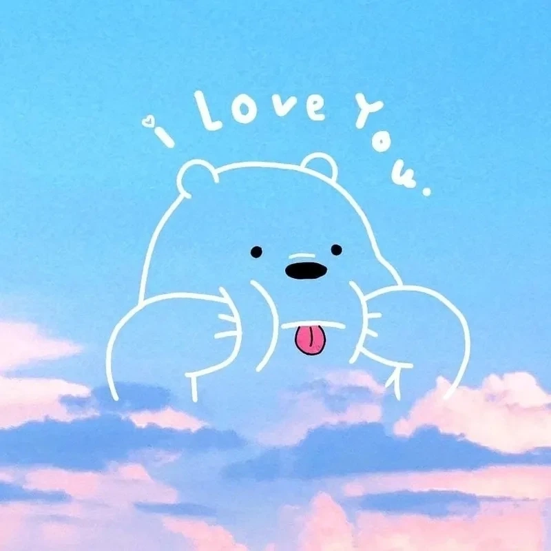 Hình ảnh gấu trắng dễ thương làm hình nền cực kì đáng yêu