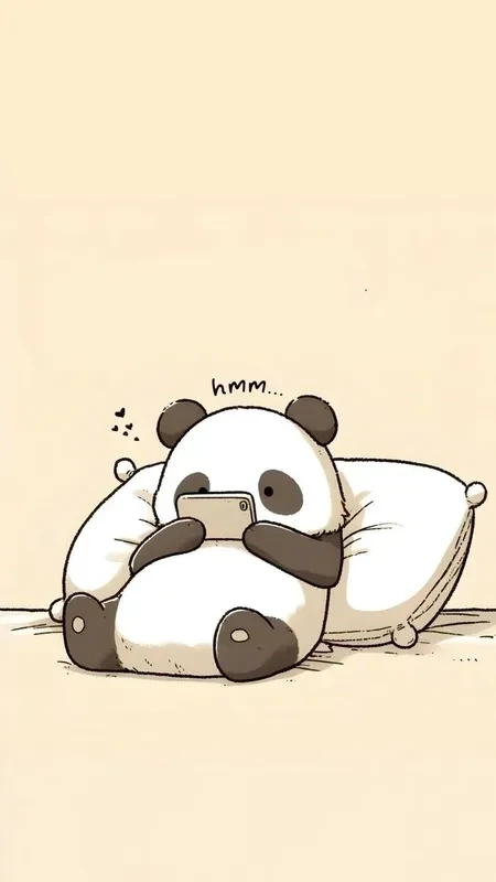 Hình ảnh cute của gấu trắng dễ thương cho nền điện thoại