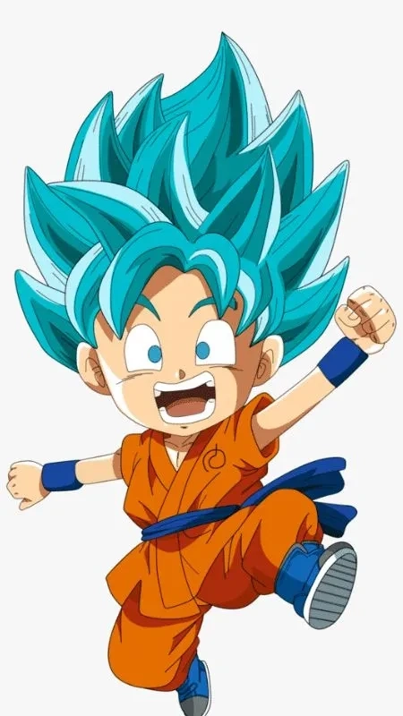 Hình nền Goku cute mang lại cảm giác dễ thương và đầy năng lượng