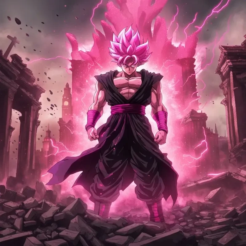 Ảnh Black Goku tái hiện sức mạnh vượt trội và tinh thần chiến đấu mãnh liệt