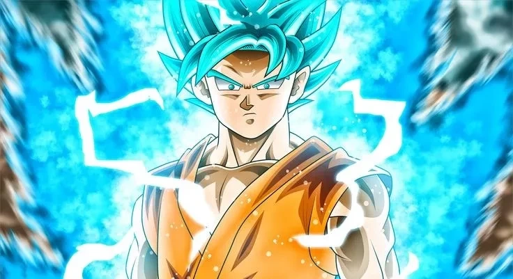 Hình Goku 4K gợi lên sức mạnh phi thường và tinh thần quyết tâm mạnh mẽ